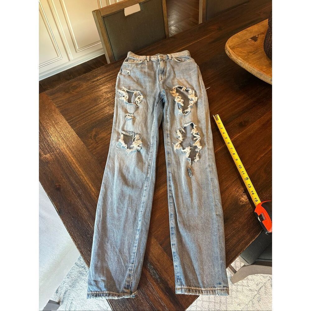 BDG destroyed mom jeans